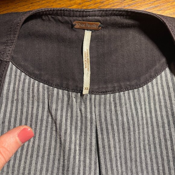 Free People Black Military-Style Vest – XS - Picture 5 of 5